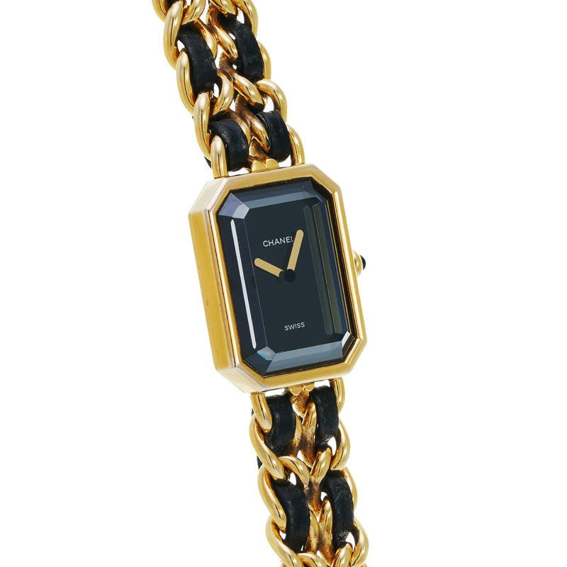 シャネル プルミエール Mサイズ H0001 ブラック レディース 腕時計 クォーツ 中古 銀蔵