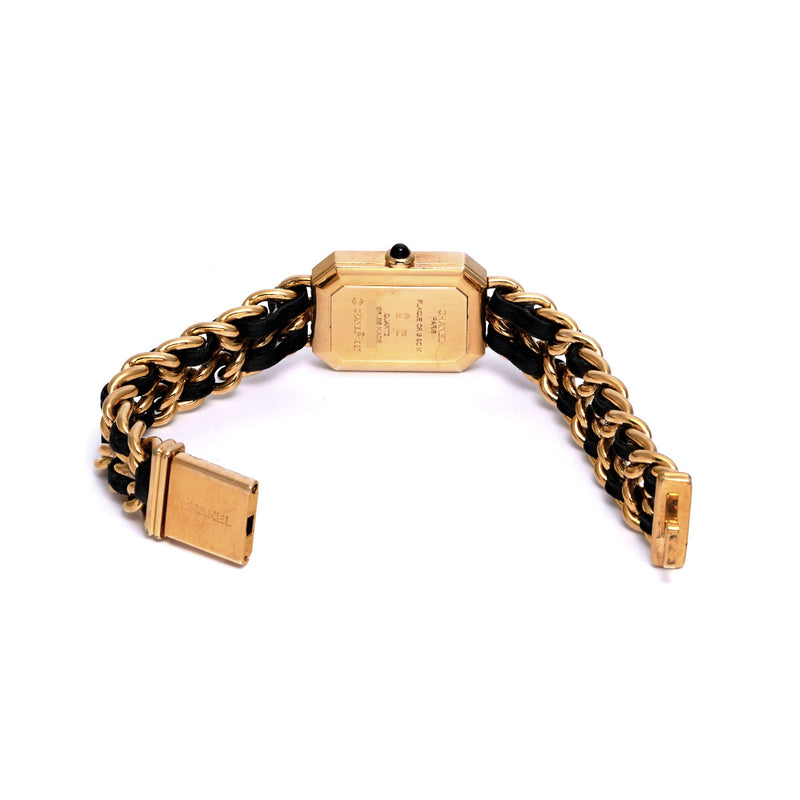 シャネル プルミエール Mサイズ H0001 ブラック レディース 腕時計 クォーツ 中古 銀蔵