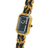 シャネル プルミエール Mサイズ H0001 ブラック レディース 腕時計 クォーツ 中古 銀蔵