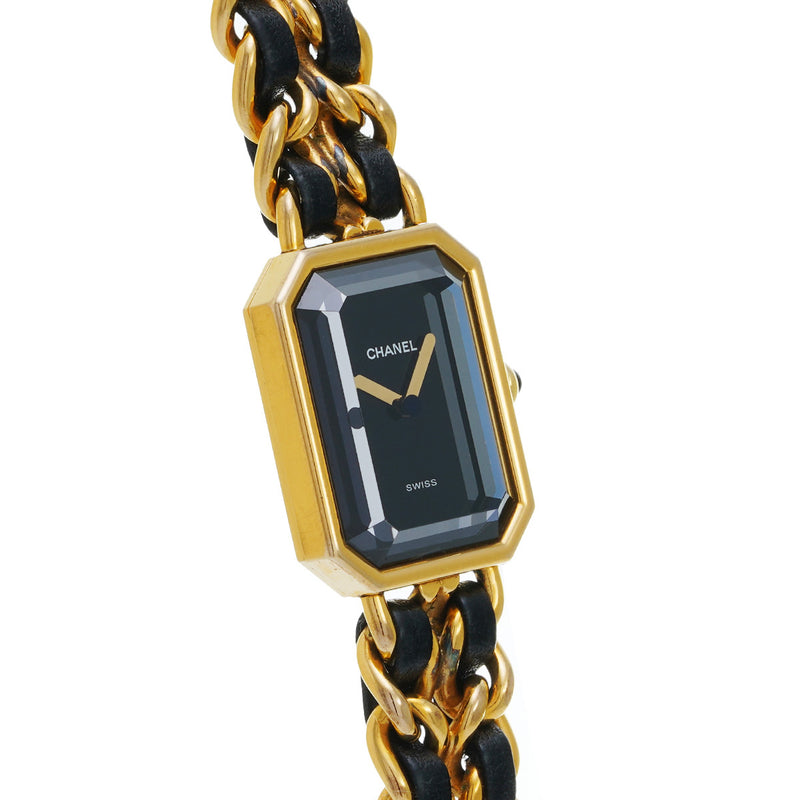 シャネル プルミエール Mサイズ H0001 ブラック レディース 腕時計 クォーツ 中古 銀蔵