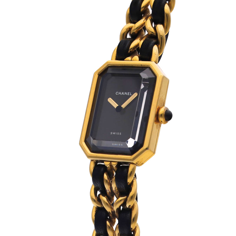 シャネル プルミエール Mサイズ H0001 ブラック レディース 腕時計 クォーツ 中古 銀蔵