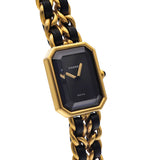 シャネル プルミエール Mサイズ H0001 ブラック レディース 腕時計 クォーツ 中古 銀蔵