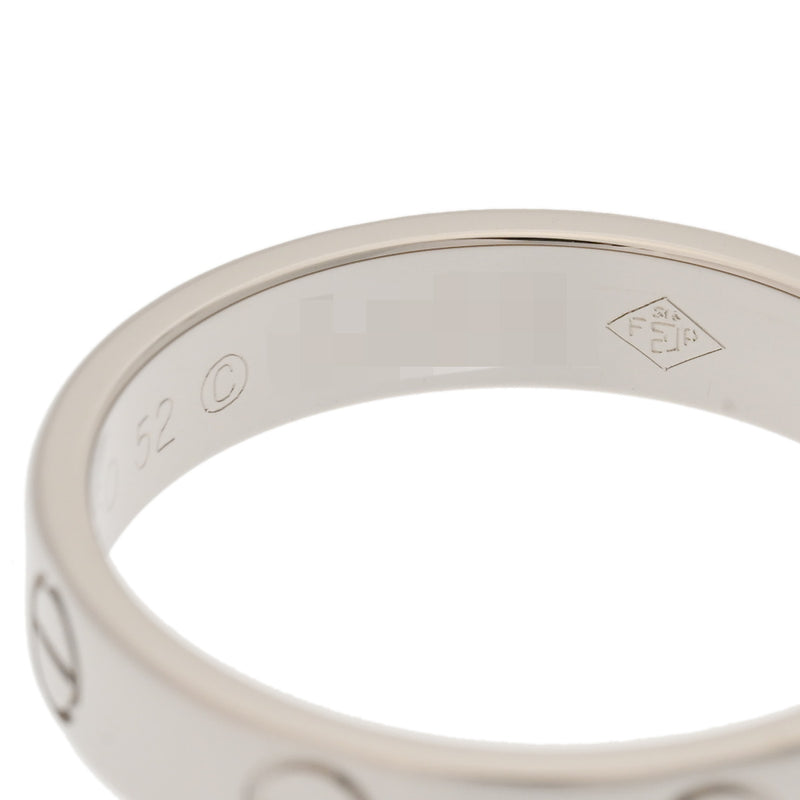 CARTIER カルティエ ミニラブリング #52 12号 レディース K18ホワイトゴールド WG リング・指輪 Aランク 中古 銀蔵