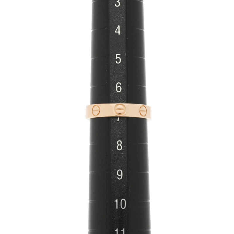CARTIER カルティエ ミニ ラブ #47 7号 レディース K18ピンクゴールド リング・指輪 Aランク 中古 銀蔵
