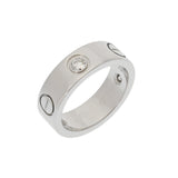 CARTIER カルティエ ラブリング ハーフダイヤ #48 8号 レディース K18ホワイトゴールド WG リング・指輪 Aランク 中古 銀蔵