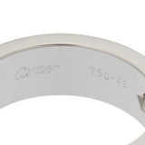 CARTIER カルティエ ラブリング ハーフダイヤ #48 8号 レディース K18ホワイトゴールド WG リング・指輪 Aランク 中古 銀蔵