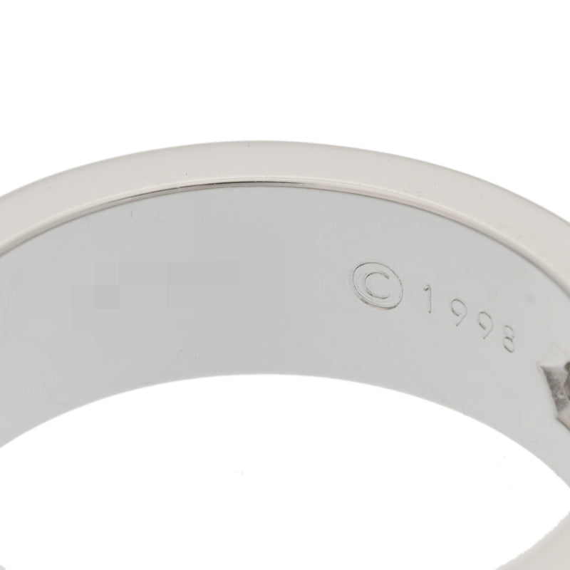 CARTIER カルティエ ラブリング ハーフダイヤ #48 8号 レディース K18ホワイトゴールド WG リング・指輪 Aランク 中古 銀蔵