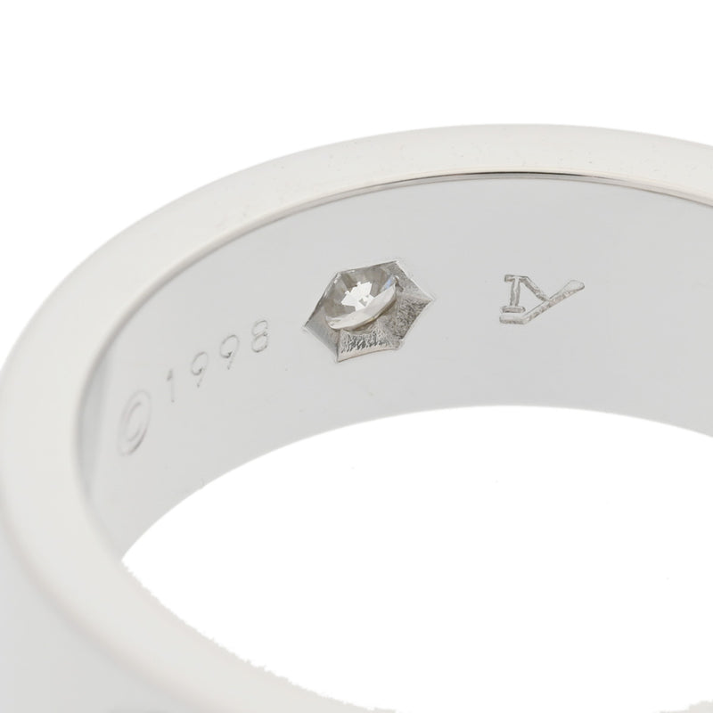 CARTIER カルティエ ラブリング ハーフダイヤ #48 8号 レディース K18ホワイトゴールド WG リング・指輪 Aランク 中古 銀蔵
