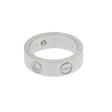 CARTIER カルティエ ラブリング ハーフダイヤ #48 8号 レディース K18ホワイトゴールド WG リング・指輪 Aランク 中古 銀蔵