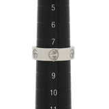CARTIER カルティエ ラブリング ハーフダイヤ #48 8号 レディース K18ホワイトゴールド WG リング・指輪 Aランク 中古 銀蔵