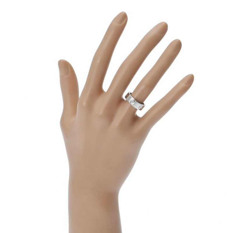 CARTIER カルティエ ラブリング ハーフダイヤ #48 8号 レディース K18ホワイトゴールド WG リング・指輪 Aランク 中古 銀蔵