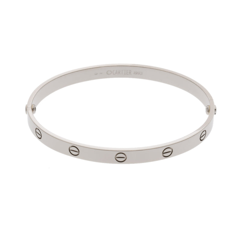 CARTIER カルティエ ラブブレスレット ビックサイズ #21 メンズ K18ホワイトゴールド WG ブレスレット Aランク 中古 銀蔵