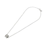 BVLGARI ブルガリ B-ZERO1 レディース K18ホワイトゴールド WG ネックレス Aランク 中古 銀蔵