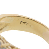 no brand ノーブランド 翡翠 ダイヤ 8.5号 レディース K18イエローゴールド YG ヒスイ リング・指輪 Aランク 中古 銀蔵