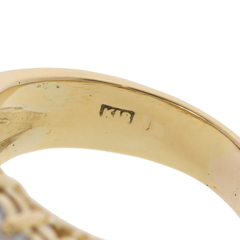 no brand ノーブランド 翡翠 ダイヤ 8.5号 レディース K18イエローゴールド YG ヒスイ リング・指輪 Aランク 中古 銀蔵