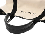 BALENCIAGA バレンシアガ ネイビーカバス M ホワイト ブラック 339936 レディース キャンバス レザー ハンドバッグ ABランク 中古 銀蔵