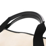 BALENCIAGA バレンシアガ ネイビーカバス M ホワイト ブラック 339936 レディース キャンバス レザー ハンドバッグ ABランク 中古 銀蔵