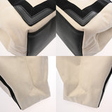 BALENCIAGA バレンシアガ ネイビーカバス M ホワイト ブラック 339936 レディース キャンバス レザー ハンドバッグ ABランク 中古 銀蔵