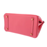 HERMES エルメス バーキン 30 SPオーダー ローズアザレ A刻印(2017年頃) レディース ヴォーエプソン ハンドバッグ Aランク 中古 銀蔵