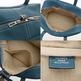 HERMES エルメス ヴィクトリア 35  ブルージーン □N刻印(2010年頃) レディース トリヨンクレマンス ハンドバッグ ABランク 中古 銀蔵