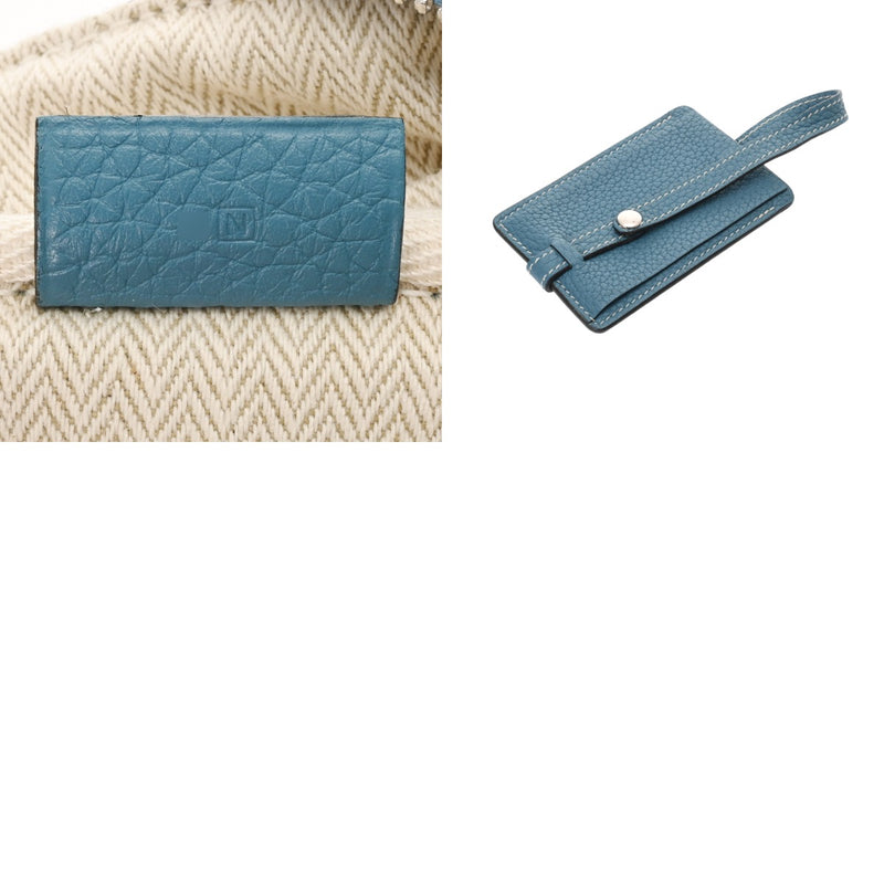 HERMES エルメス ヴィクトリア 35  ブルージーン □N刻印(2010年頃) レディース トリヨンクレマンス ハンドバッグ ABランク 中古 銀蔵