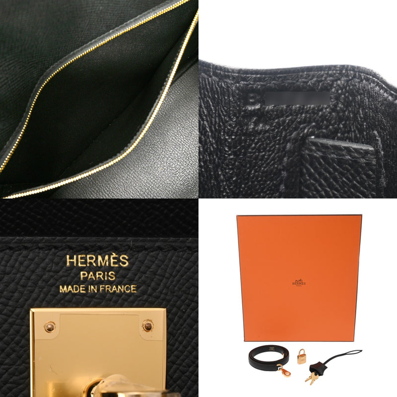 HERMES エルメス ケリー 28 外縫い 2WAY ブラック B刻印(2023年頃) レディース ヴォーエプソン ハンドバッグ 新同 中古 銀蔵