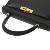 HERMES エルメス ケリー 28 外縫い 2WAY ブラック B刻印(2023年頃) レディース ヴォーエプソン ハンドバッグ 新同 中古 銀蔵