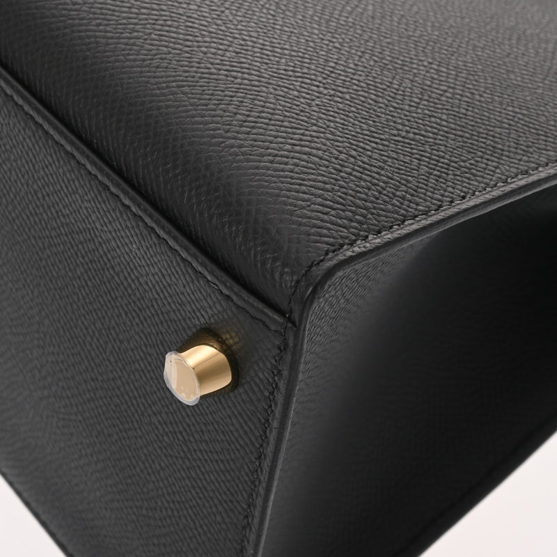 HERMES エルメス ケリー 28 外縫い 2WAY ブラック B刻印(2023年頃) レディース ヴォーエプソン ハンドバッグ 新同 中古 銀蔵