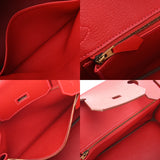 HERMES エルメス バーキン 30 ルージュカザック R刻印(2014年頃)  レディース ヴォーエプソン ハンドバッグ Aランク 中古 銀蔵