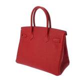 HERMES エルメス バーキン 30 ルージュカザック R刻印(2014年頃)  レディース ヴォーエプソン ハンドバッグ Aランク 中古 銀蔵