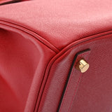 HERMES エルメス バーキン 30 ルージュカザック R刻印(2014年頃)  レディース ヴォーエプソン ハンドバッグ Aランク 中古 銀蔵