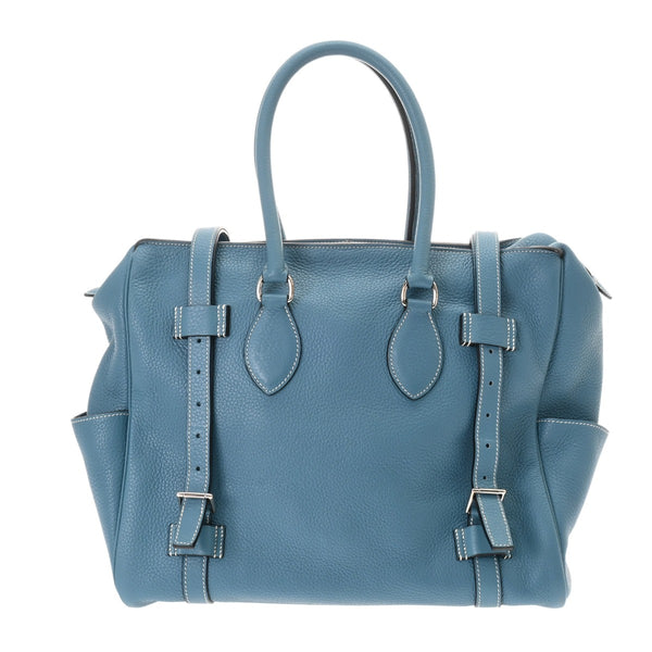 HERMES エルメス ピュールサングル 35 ブルージーン □M刻印(2009年頃) レディース トリヨンクレマンス ハンドバッグ ABランク 中古 銀蔵