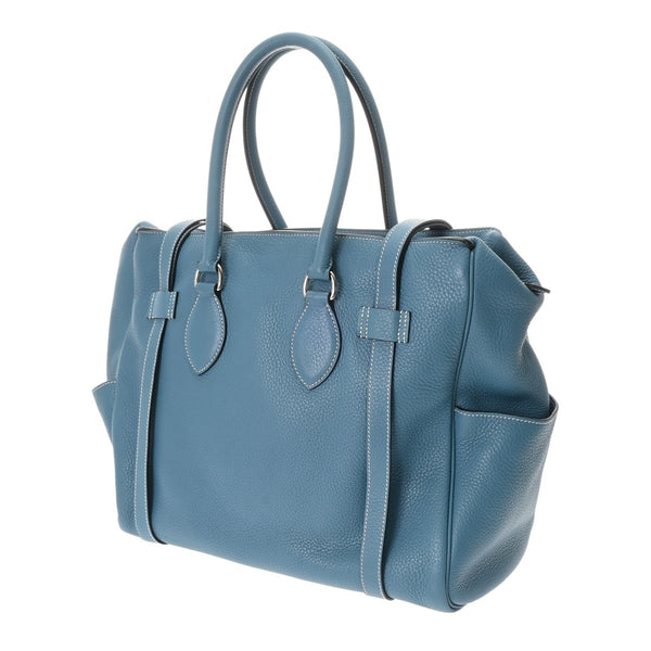 HERMES エルメス ピュールサングル 35 ブルージーン □M刻印(2009年頃) レディース トリヨンクレマンス ハンドバッグ ABランク 中古 銀蔵