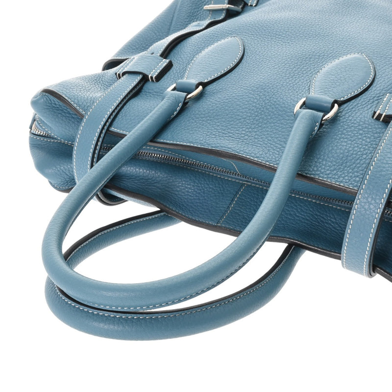 HERMES エルメス ピュールサングル 35 ブルージーン □M刻印(2009年頃) レディース トリヨンクレマンス ハンドバッグ ABランク 中古 銀蔵