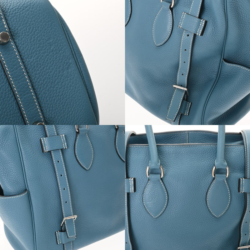 HERMES エルメス ピュールサングル 35 ブルージーン □M刻印(2009年頃) レディース トリヨンクレマンス ハンドバッグ ABランク 中古 銀蔵