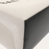 BALENCIAGA バレンシアガ ミディアム デューティーフリー ホワイト ブラック 759973 レディース キャンバス レザー トートバッグ Aランク 中古 銀蔵