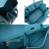 HERMES エルメス バーキン 25 ターコイズ □R刻印(2014年頃) レディース ヴォースイフト ハンドバッグ ABランク 中古 銀蔵