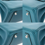 HERMES エルメス バーキン 25 ターコイズ □R刻印(2014年頃) レディース ヴォースイフト ハンドバッグ ABランク 中古 銀蔵