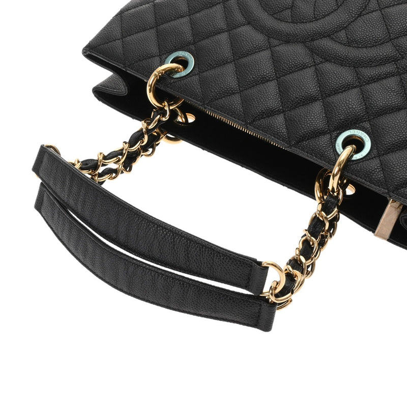 CHANEL シャネル マトラッセ GST グランドショッピングトート ブラック A50995 レディース キャビアスキン トートバッグ Aランク 中古 銀蔵