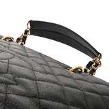CHANEL シャネル マトラッセ GST グランドショッピングトート ブラック A50995 レディース キャビアスキン トートバッグ Aランク 中古 銀蔵