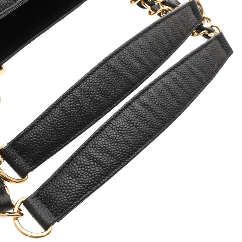 CHANEL シャネル マトラッセ GST グランドショッピングトート ブラック A50995 レディース キャビアスキン トートバッグ Aランク 中古 銀蔵