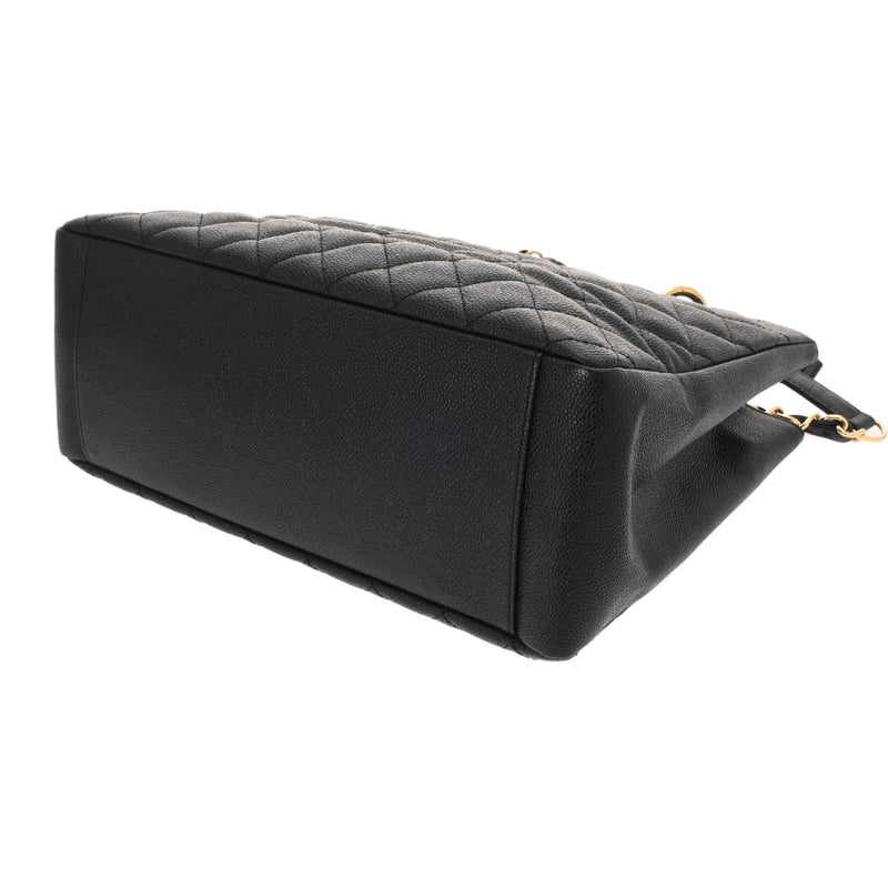 CHANEL シャネル マトラッセ GST グランドショッピングトート ブラック A50995 レディース キャビアスキン トートバッグ Aランク 中古 銀蔵