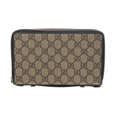 GUCCI グッチ GGスプリーム ドキュメントケース ベージュ シルバー金具 336298 メンズ GGスプリームキャンバス トラベルケース ABランク 中古 銀蔵