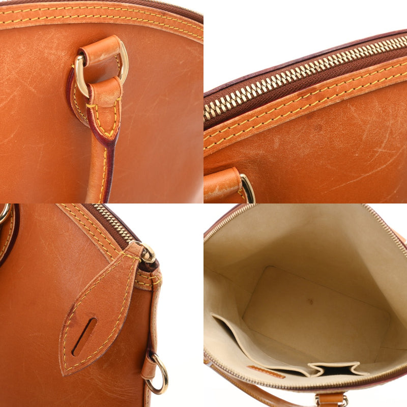 LOUIS VUITTON ルイヴィトン ノマド ロックイット トート ブラウン - メンズ レザー ハンドバッグ Bランク 中古 銀蔵