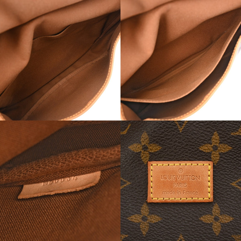 LOUIS VUITTON ルイヴィトン モノグラム ソミュール 30 ブラウン M42256 レディース モノグラムキャンバス ショルダーバッグ Bランク 中古 銀蔵