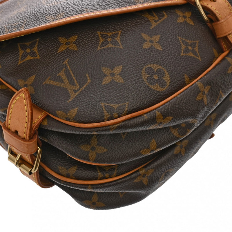 LOUIS VUITTON ルイヴィトン モノグラム ソミュール 30 ブラウン M42256 レディース モノグラムキャンバス ショルダーバッグ Bランク 中古 銀蔵
