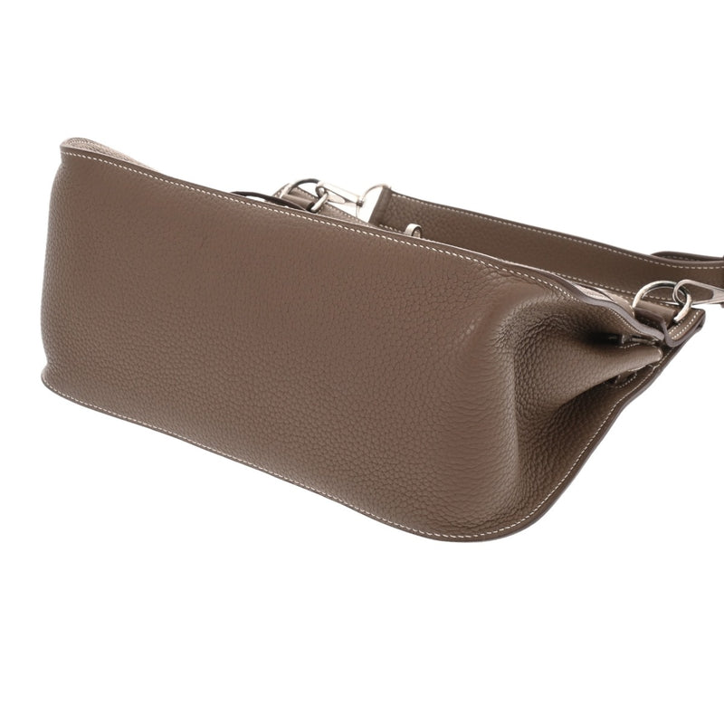 HERMES エルメス ジプシエール 28 エトゥープ □N刻印(2010年頃) レディース トリヨンクレマンス ショルダーバッグ Aランク 中古 銀蔵