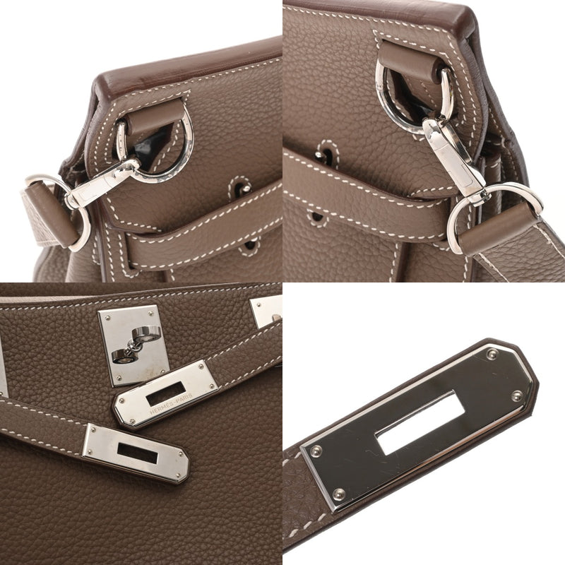 HERMES エルメス ジプシエール 28 エトゥープ □N刻印(2010年頃) レディース トリヨンクレマンス ショルダーバッグ Aランク 中古 銀蔵