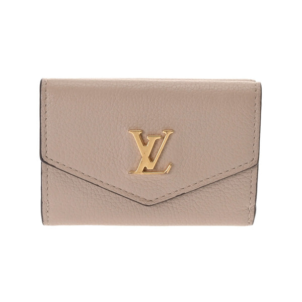 ルイ・ヴィトン LOUIS VUITTON ポルトフォイユ ロックミニ 三つ折り財布 財布 レザー レディース ベージュ系 グレージュ M69340 【中古】 ルイヴィトン ポルトフォイユ ロックミニ グレージュ レディース