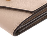 LOUIS VUITTON ルイヴィトン ポルトフォイユ ロックミニ グレージュ M69340 レディース レザー 三つ折り財布 Bランク 中古 銀蔵